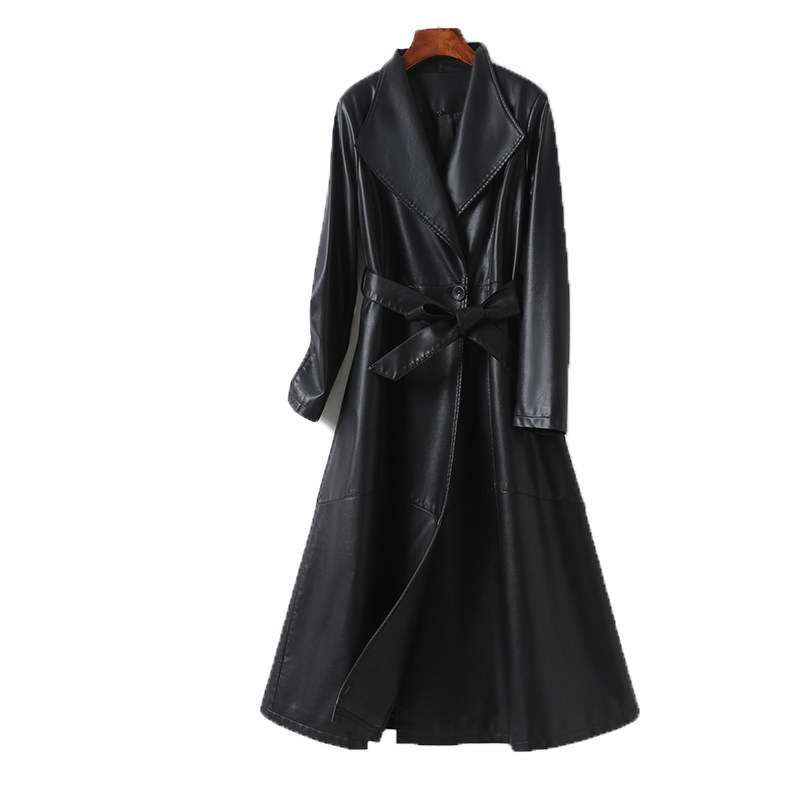 绵羊皮外套女长款黑色收腰显瘦皮大衣2025新款海宁高端真皮女皮衣,淘宝优惠券,粉丝福利购,淘宝优惠卷