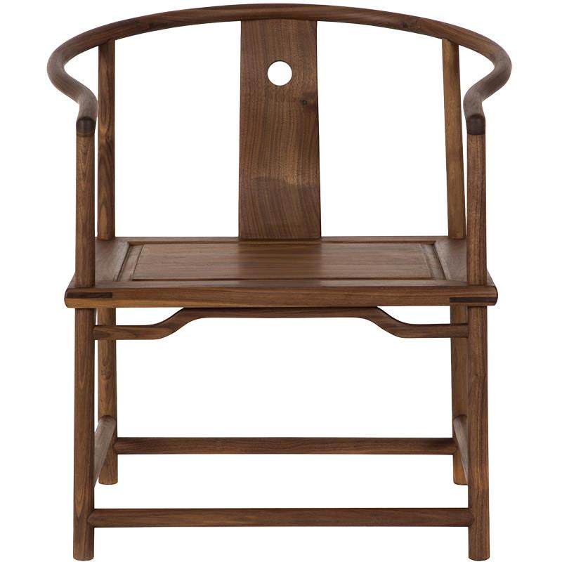 璞木禅意新中式圈椅休闲椅免漆老榆木实木覆古椅子黑胡桃彷古家俱,淘宝优惠券,粉丝福利购,淘宝优惠卷