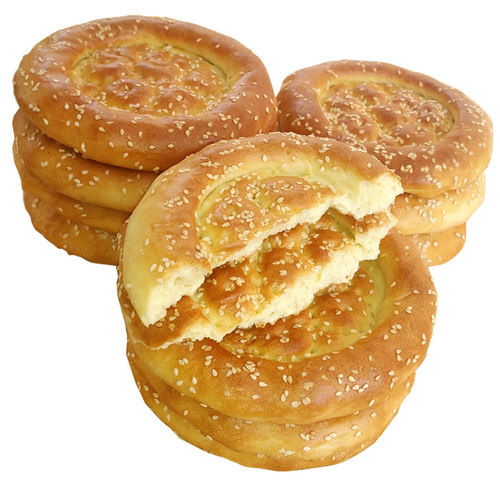 芝麻小油馕烧饼新疆美食馕饼烤囊手工芝麻馕传统小吃早餐户外干粮 - 图3