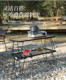 Folding grid table outdoor folding igt table portable camping picnic camping storage table storage rack outdoor