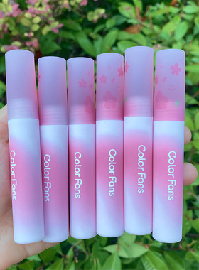 colorfans迷色粉丝微醺樱粉唇泥哑光防水不沾杯学生素颜显白唇釉