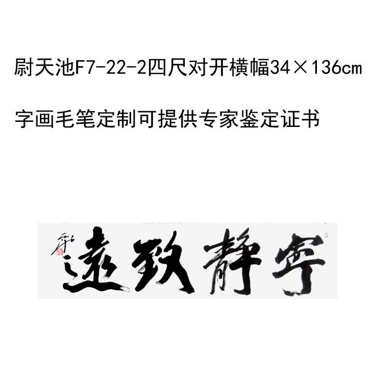 临摹手写尉天池书法题字34×136cm名人名家字画收藏毛笔定制可选 - 图1