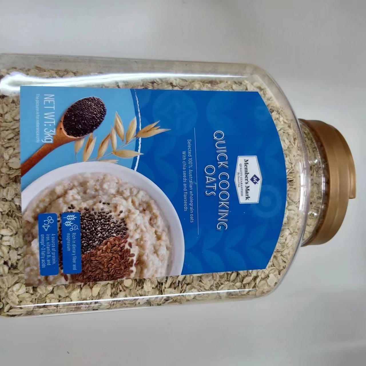 山姆会员超市代购MM快熟燕麦片3kg营养高纤快熟燕麦片整罐早餐,淘宝优惠券,粉丝福利购,淘宝优惠卷