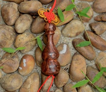 Fanfeifan Hainan huanghuali gourd ກັບຫນ້າຜີ, ຕາ ghost, pendant Fulu, ວັດຖຸເກົ່າ, ໄມ້ສີເຫຼືອງທະເລ, ຕ່ອນແກະສະຫຼັກ