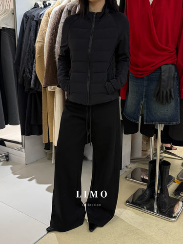 2025秋冬LIMO新款韩版加厚版加绒直筒显瘦卫裤休闲裤微喇叭长裤女 - 图0