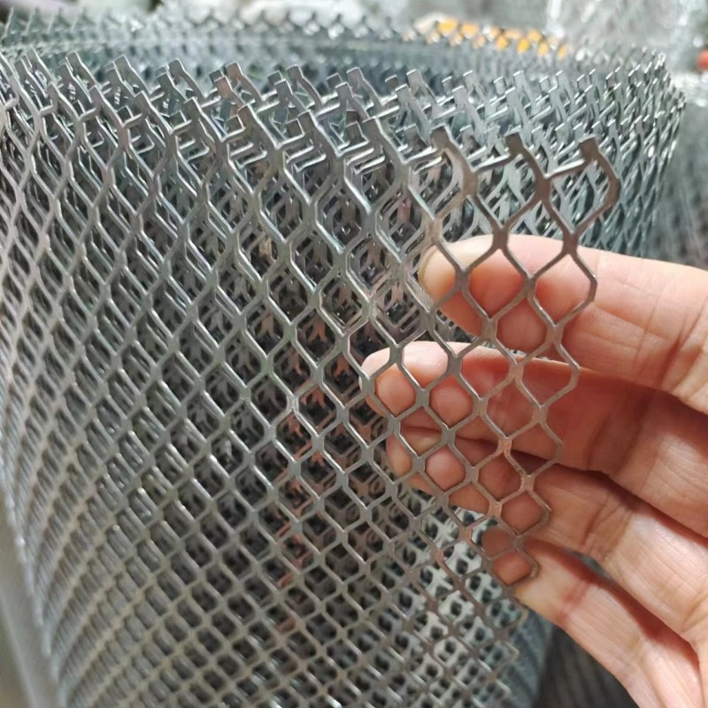 镀锌扁六角小孔冲孔拉伸铁丝网机器风机防护散热罩滤芯网养殖小钢-图1