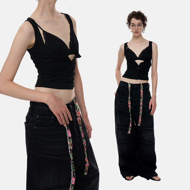 Millennium Siren ປອມ Bra two Piece Spliced Vest ພາຍໃນ