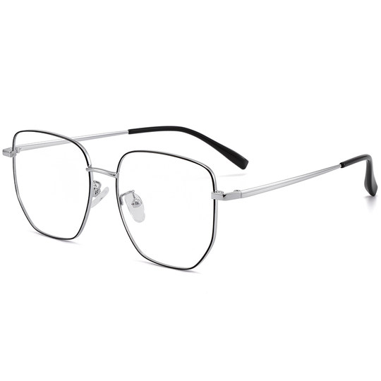 Monture de lunettes de style rétro anti-fatigue de mode polygonale