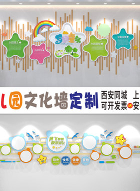 幼儿园文化墙定制卡通主题墙教室墙面背景氛围布置墙设计装饰