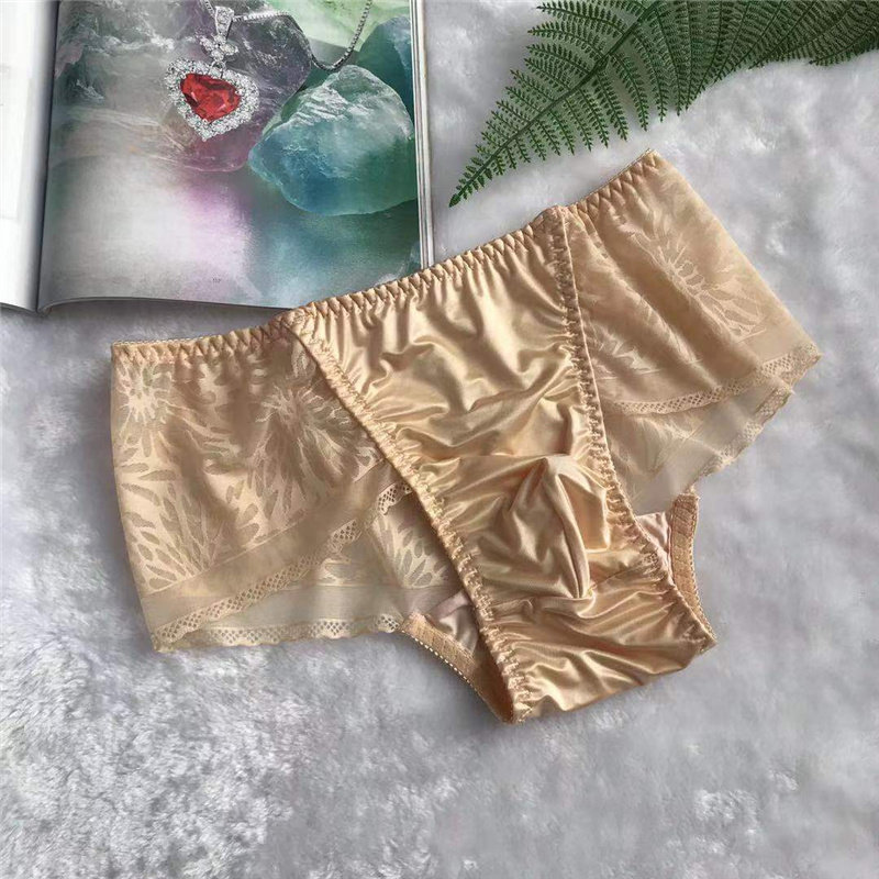 2019日单性感光滑亮面纯色男女版特别设计男士款不绷不紧丝滑内裤,淘宝优惠券,粉丝福利购,淘宝优惠卷