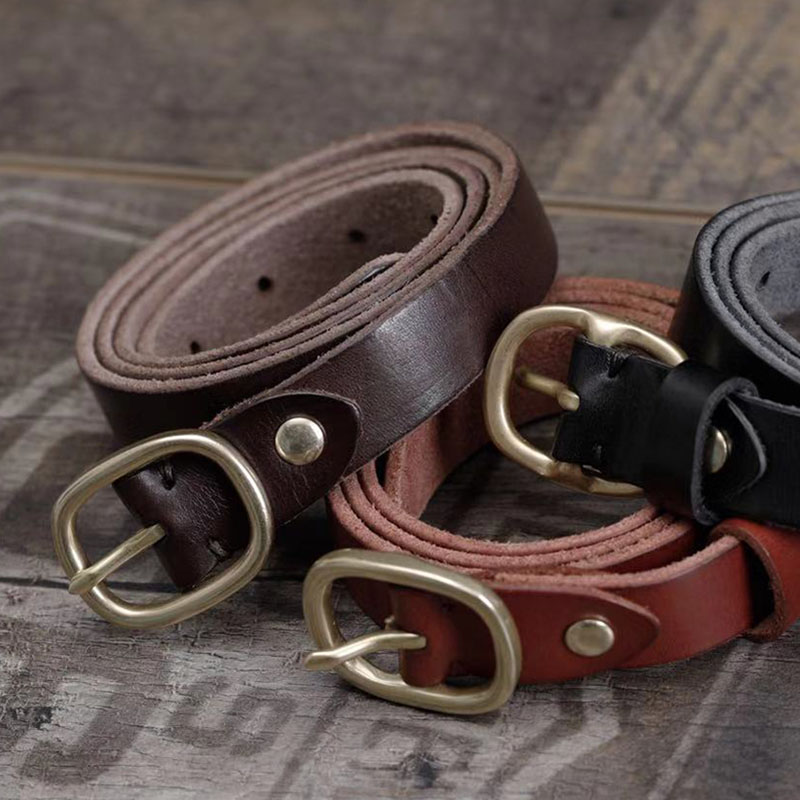 女士ins风铜扣休闲头层纯牛皮牛仔裤皮带复古正品真皮腰带百搭夏,淘宝优惠券,粉丝福利购,淘宝优惠卷