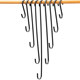 Clothing store iron art extended shelf S-shaped flat hook