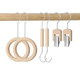Clothing store hook log circle scarf rack S-shaped hook