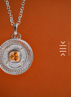 姜央纯银宝石镶嵌情侣限量种子字