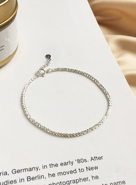 纯银满天星手链女韩版森系冷淡风