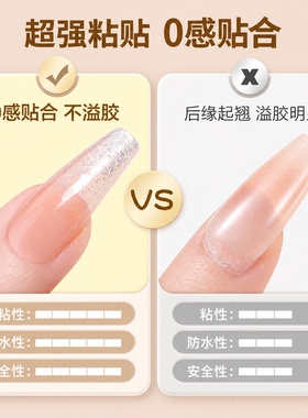 升级款牛皮纸果冻胶穿戴甲专用