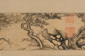张若霭五君子图清国画横幅高清