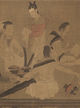 阎立本北齊校書圖卷凝晖阁高清