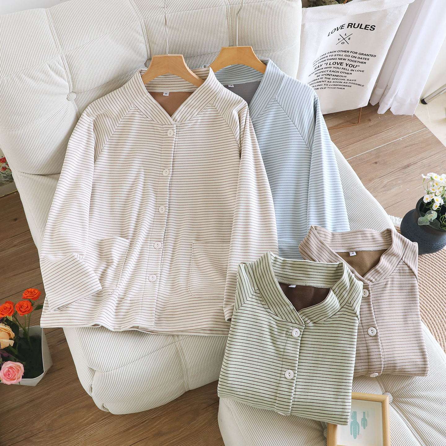 秋冬单件上衣女睡衣德绒加厚长袖开衫2025新款冬季薄绒大码家居服