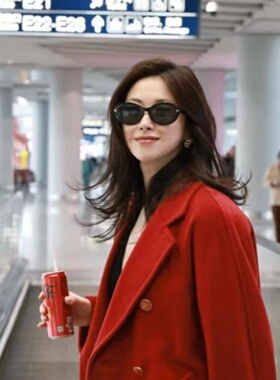 复古猫眼方圆脸显瘦墨镜朱珠同款