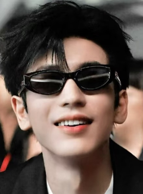 张凌赫同款复古偏光猫眼墨镜潮男