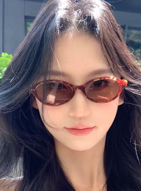 2025新款豹纹小框猫眼书呆子墨镜