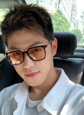 韩版潮男士大宽脸黑框茶色复古开车司机墨镜防紫外线帅酷太阳镜女