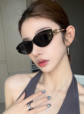 复古猫眼金属腿显瘦百搭太阳镜