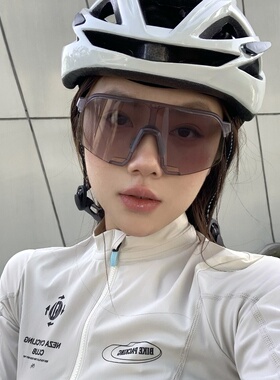 户外骑行运动透灰大框变色太阳镜