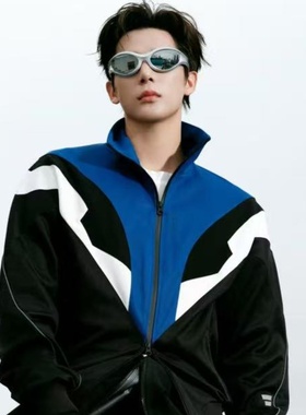 未来科技感水银色户外骑行太阳镜