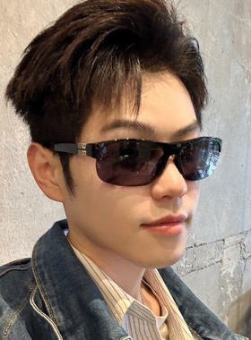 韩版潮男墨镜眉毛半框高级感开车