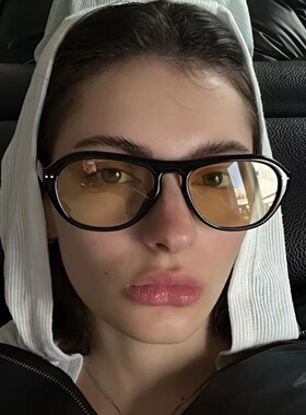 黑框渐变茶色显瘦防晒度假墨镜女