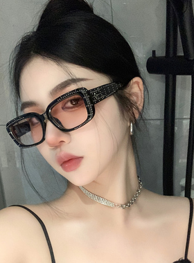 gm流星黑框渐变粉防UVA/UVB墨镜