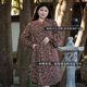 Beautiful Inn plus size slim fit stand collar shirt dress