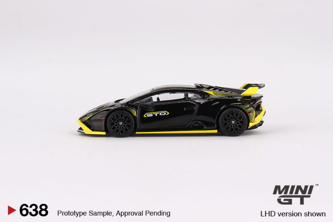 【超梦】MINIGT 1:64 兰博基尼 Huracan STO Nero Noctis 车模型 - 图0