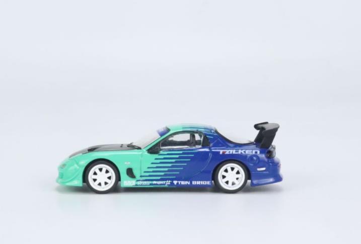 【现货】Tarmac Works 1:64马自达 FALKEN RX7 FD3S合金车模型-图0