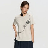 RAPPEYE Оригинальная дизайнерская трехмерная футболка, в американском стиле, оверсайз, круглый воротник, тренд сезона, в цветочек