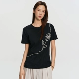 RAPPEYE Оригинальная дизайнерская трехмерная футболка, в американском стиле, оверсайз, круглый воротник, тренд сезона, в цветочек