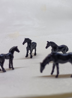 树脂小马苔藓花盆鱼缸微景观摆件动物迷你盆景造生肖装饰微雕摆件