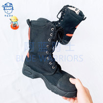 New fire rescue and rescue boots Hemp Dot Sports Oxford Sole Sails Cloth Shoes Face Climbing Rope Running User Rescue