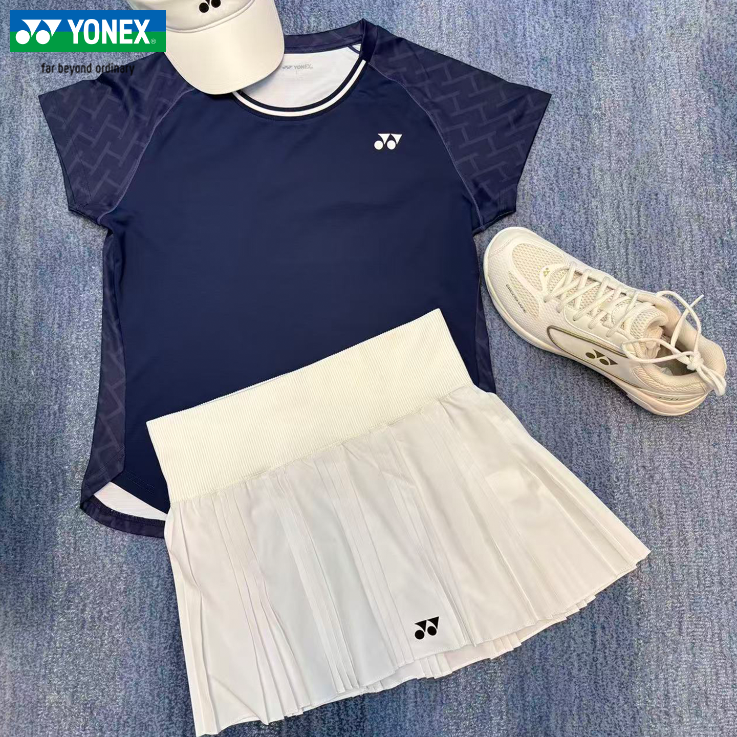 2026新款YONEX/尤尼克斯羽毛球服短裙百褶裙女运动半身裙2201326,淘宝优惠券,粉丝福利购,淘宝优惠卷