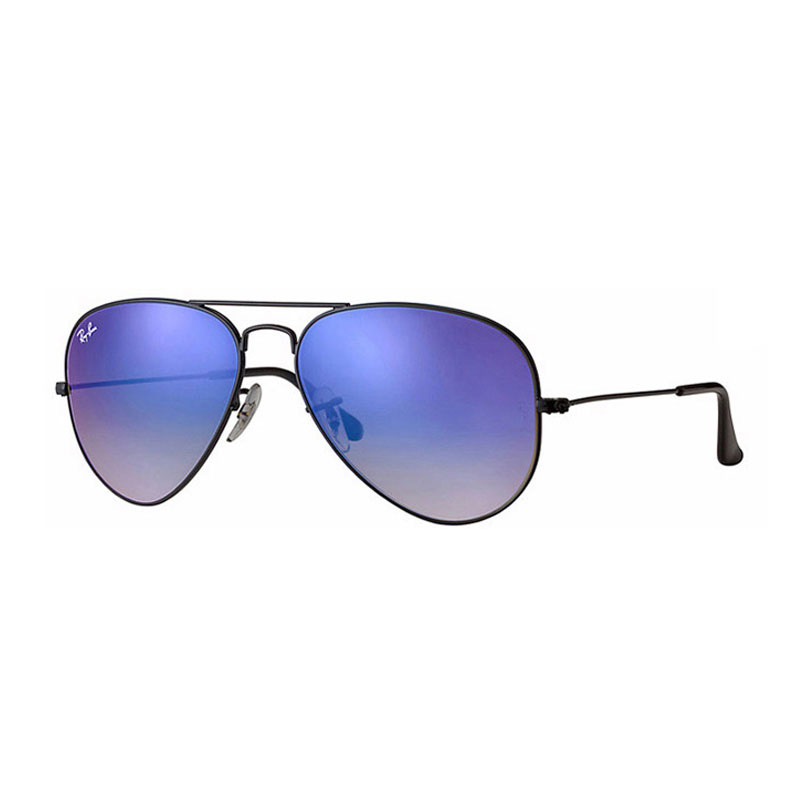 世纪大明眼镜专营店Rayban雷朋反光炫彩膜太阳镜男女潮蛤蟆镜 复古墨镜RB3025 002/4O2