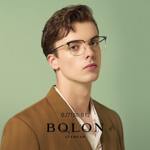 暴龙眼镜框男大脸超轻金属女可配近视眼镜明星同款光学镜架BJ7130 - 图0