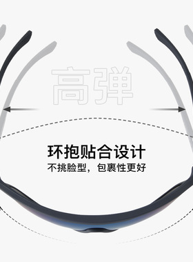 阿玛尼运动墨镜新品清晰防风护目镜一体鼻托舒适出行0AX4137SU
