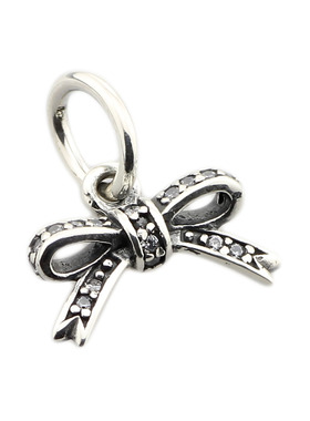 纯银蝴蝶结拐杖糖玫瑰花恋人