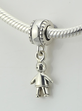 纯银蛇骨手链吊坠