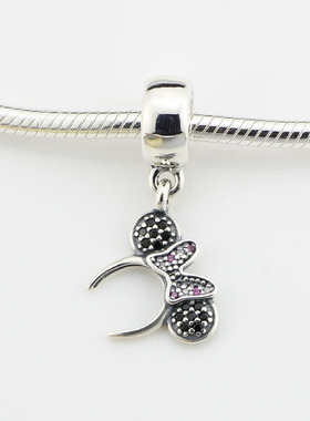 diy手链串珠迪士尼米妮吊坠