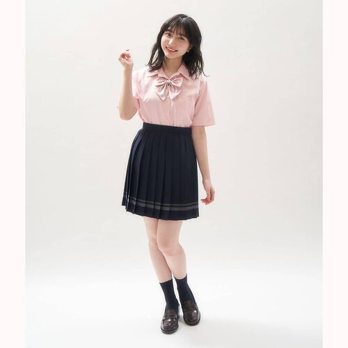 包邮日本C牌cecile百搭女生高中生制服校服学生服立领短袖白衬衫 - 图2