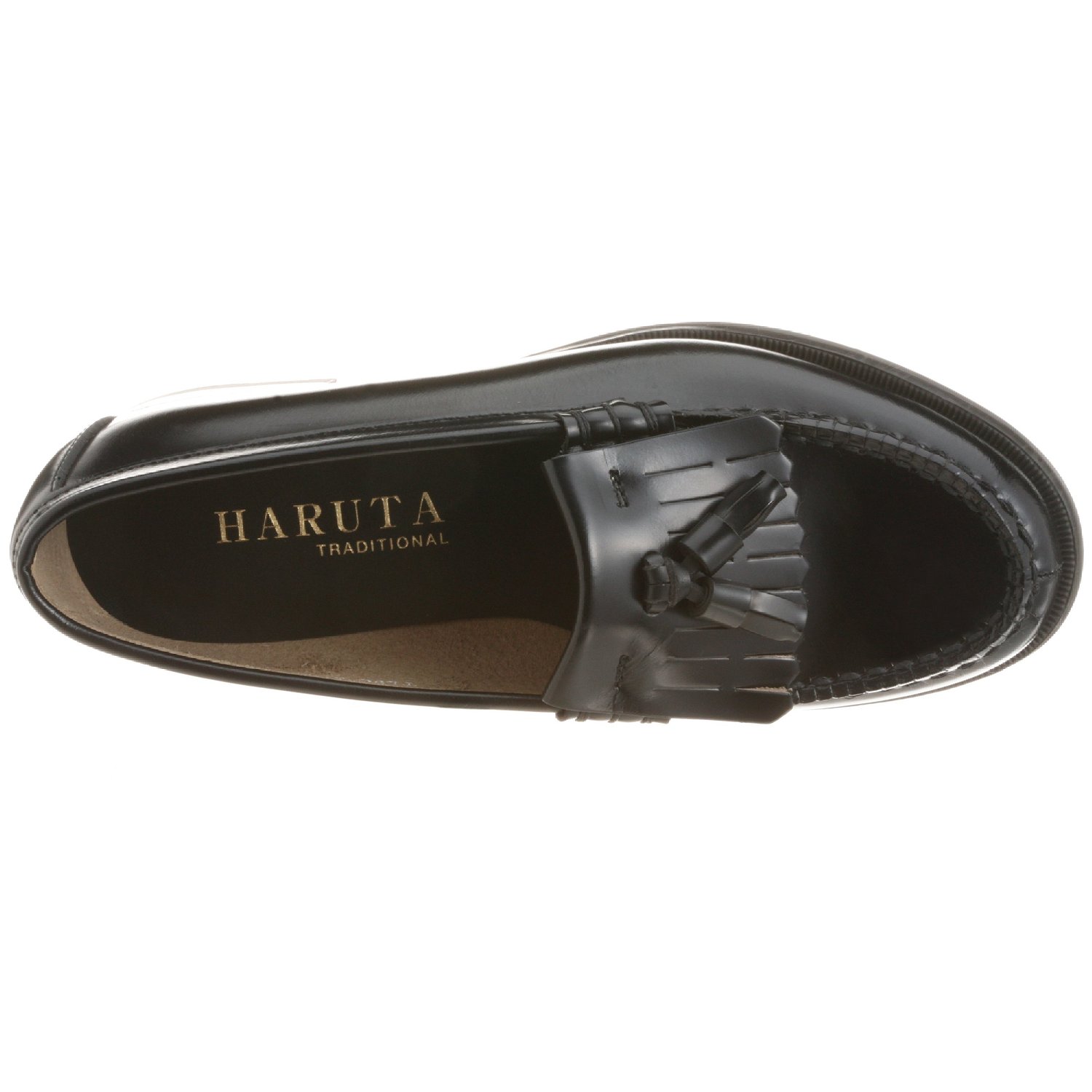 包邮包税日本haruta313/3138真皮制服鞋日系女式流苏小皮鞋乐福鞋 - 图0