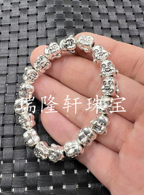 藏银佛头手链手串手饰